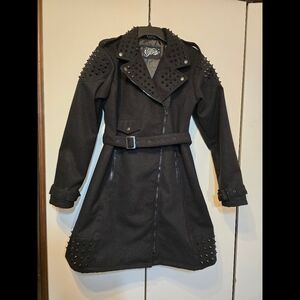 Vixxsin Women's Studded moto style coat size L